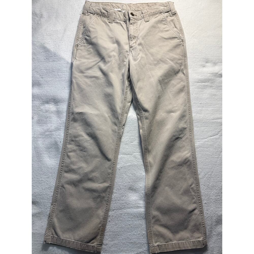 Carhartt B290 Relaxed Fit Canvas Work Khaki Pants (32 x 30)